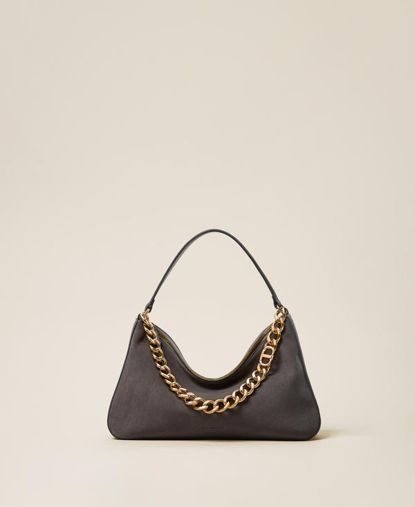 'Liliane' medium suede bag