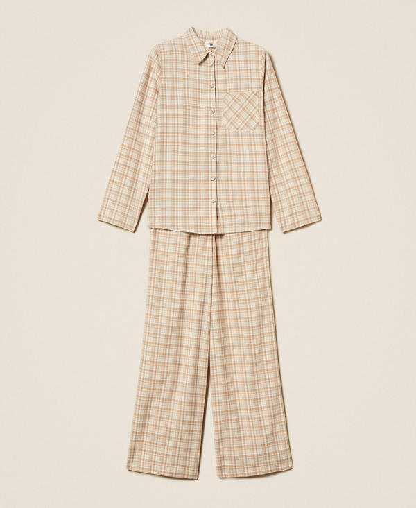 Mannish check pyjamas