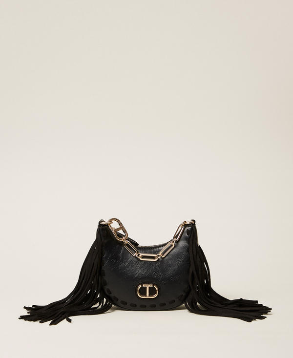 Borsa hobo mini 'Melrose' con frange