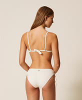 Haut de maillot de bain push-up avec broderie Off White Femme 261LBMC44_00526_03