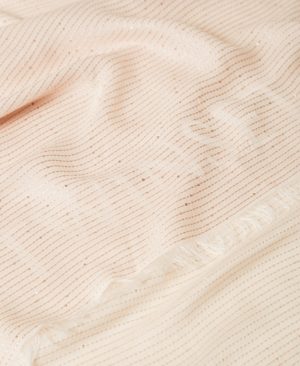 Keffieh jacquard avec sequins Rose Parisienne Femme 251TA4520_00714_02