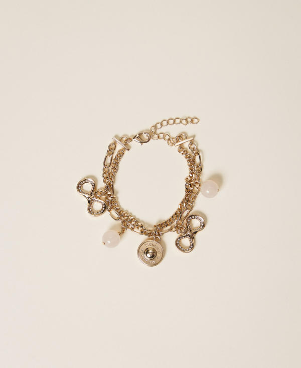 Multi-strand bracelet with charms