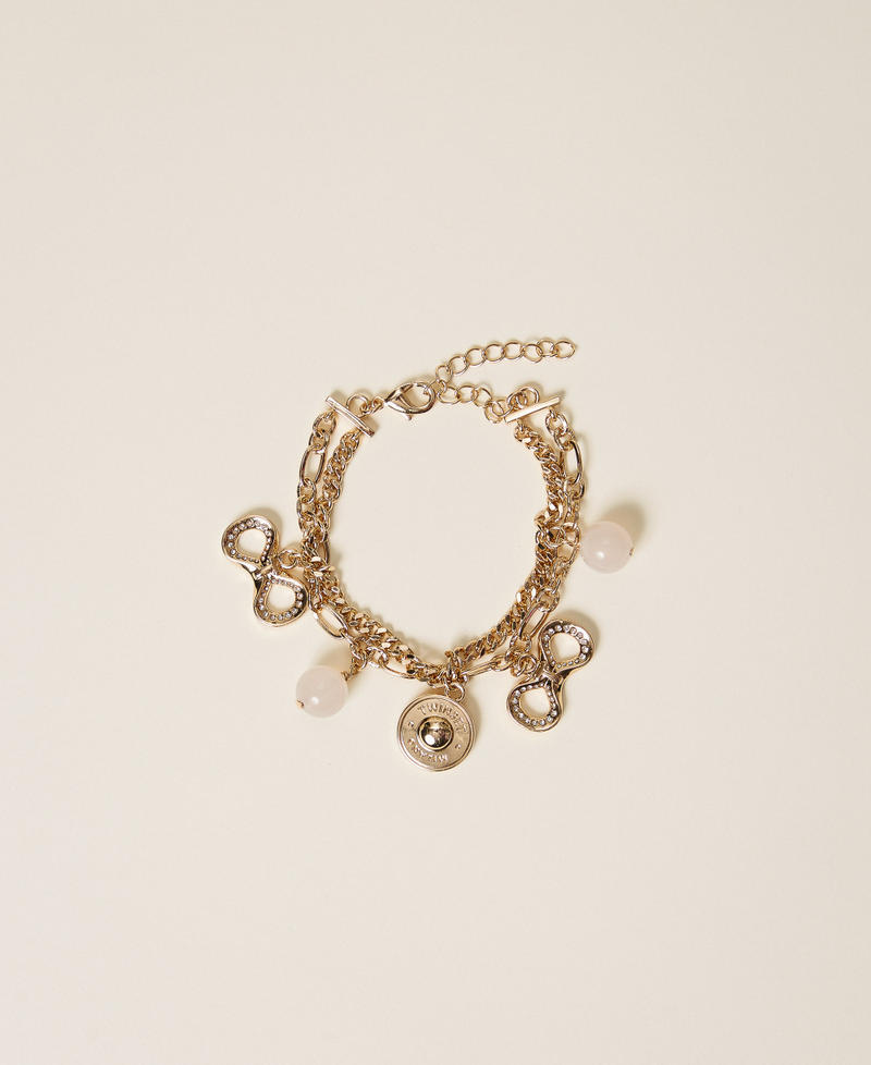 Multi-strand bracelet with charms New Gold Woman 261TA4432_10630_01
