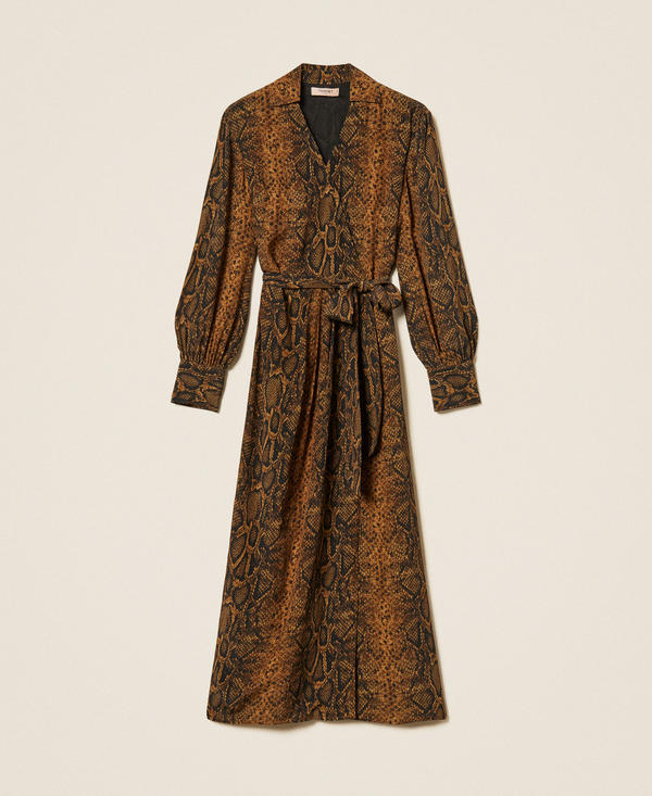 Maxikleid mit Pythonprint