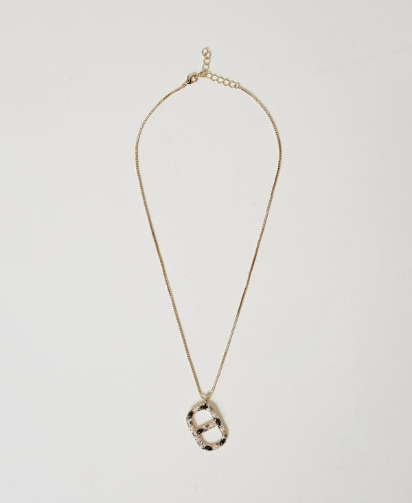 Collana con pendente Oval T