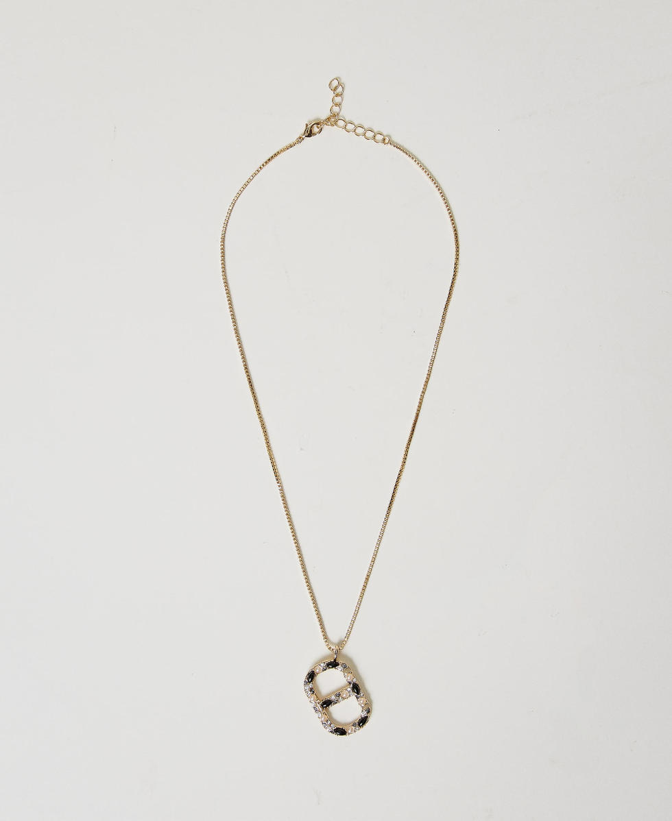 Collier avec pendentif Oval T Noir Femme 251TO5360_00006_01