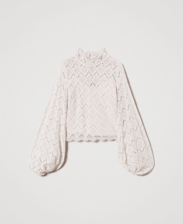Blouse en dentelle macramé