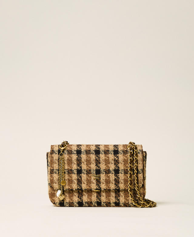 Sac à bandoulière jacquard à carreaux