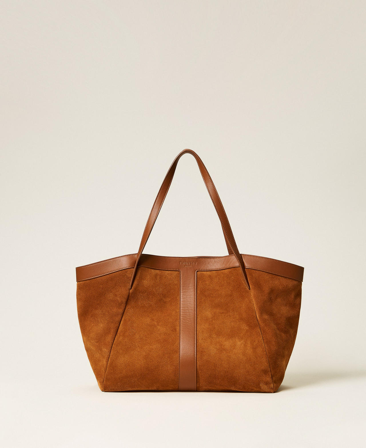 Twinset Cabas en cuir velours