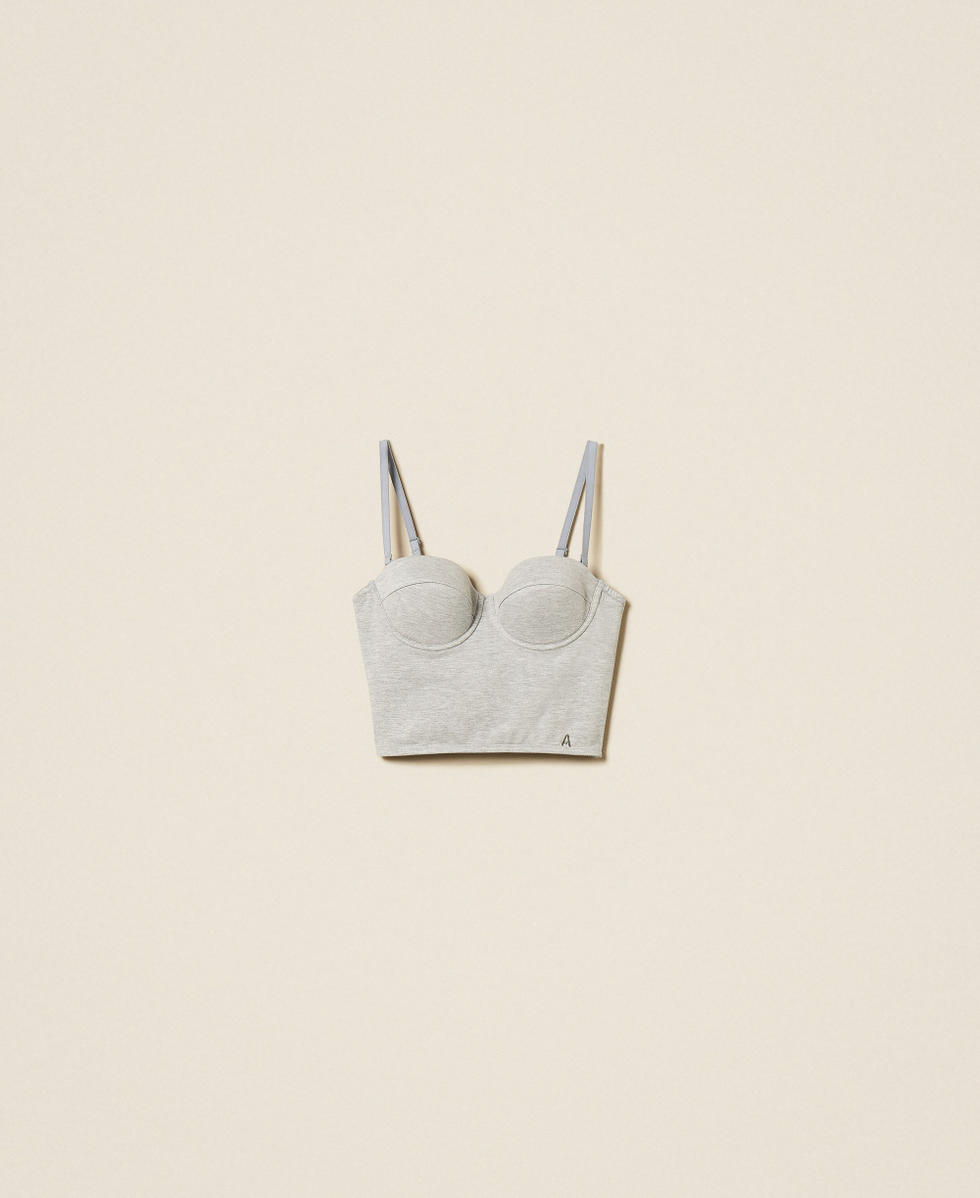 Shaped cup bustier top