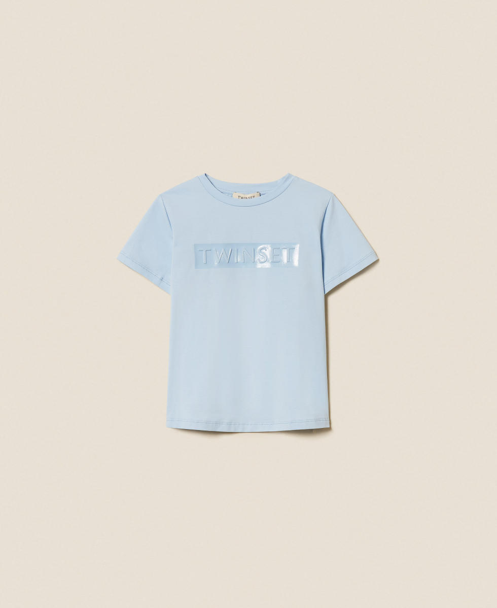 Regular T-shirt with glossy print