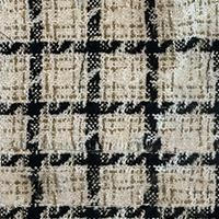 Minirock aus Boucl&eacute; mit Karomuster Boucl&egrave; Karos Lilie / Schwarz / Gold Frau 13859_C