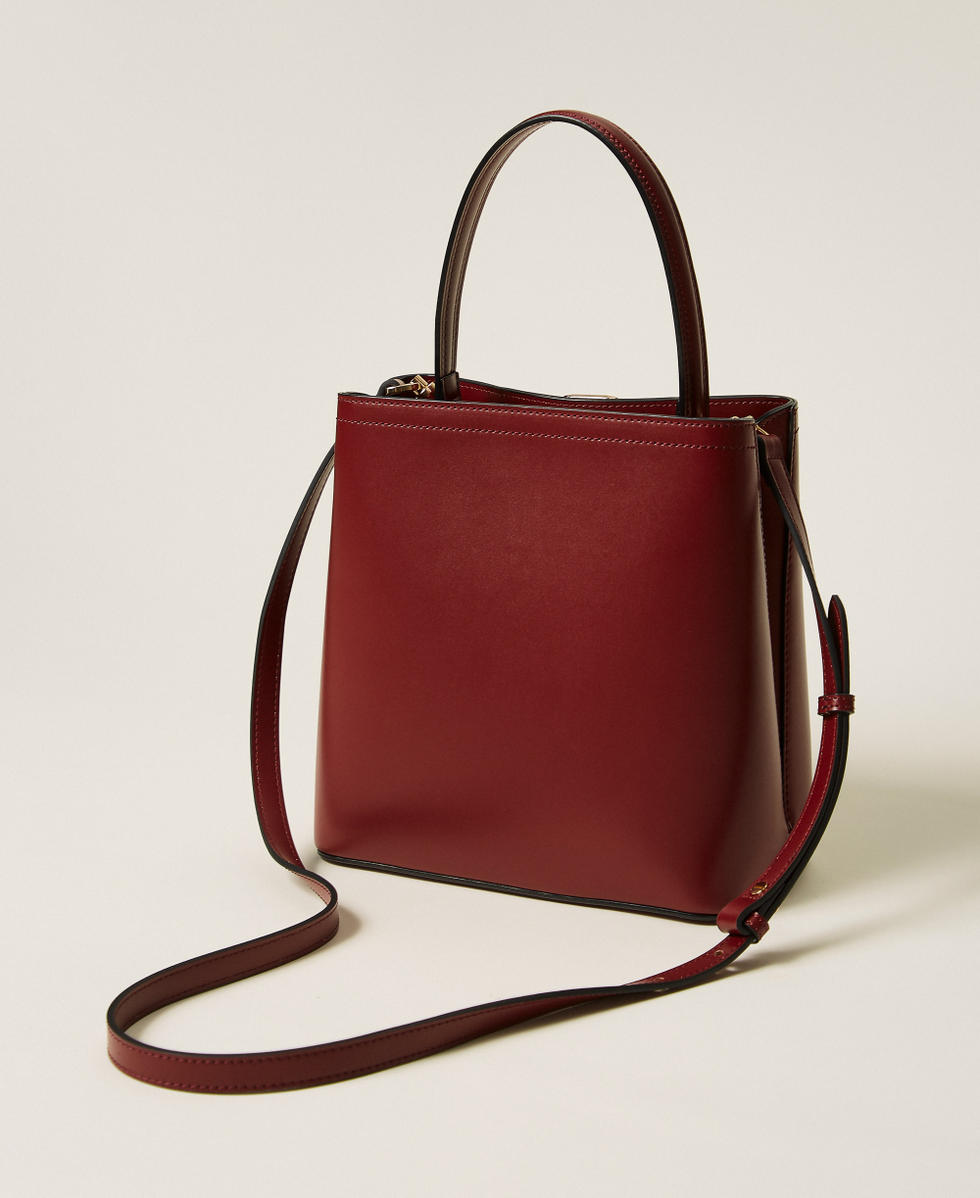 Small 'First Class' bag with Oval T clasp "Wine tasting" Purple Woman 252TB7304_05609_03