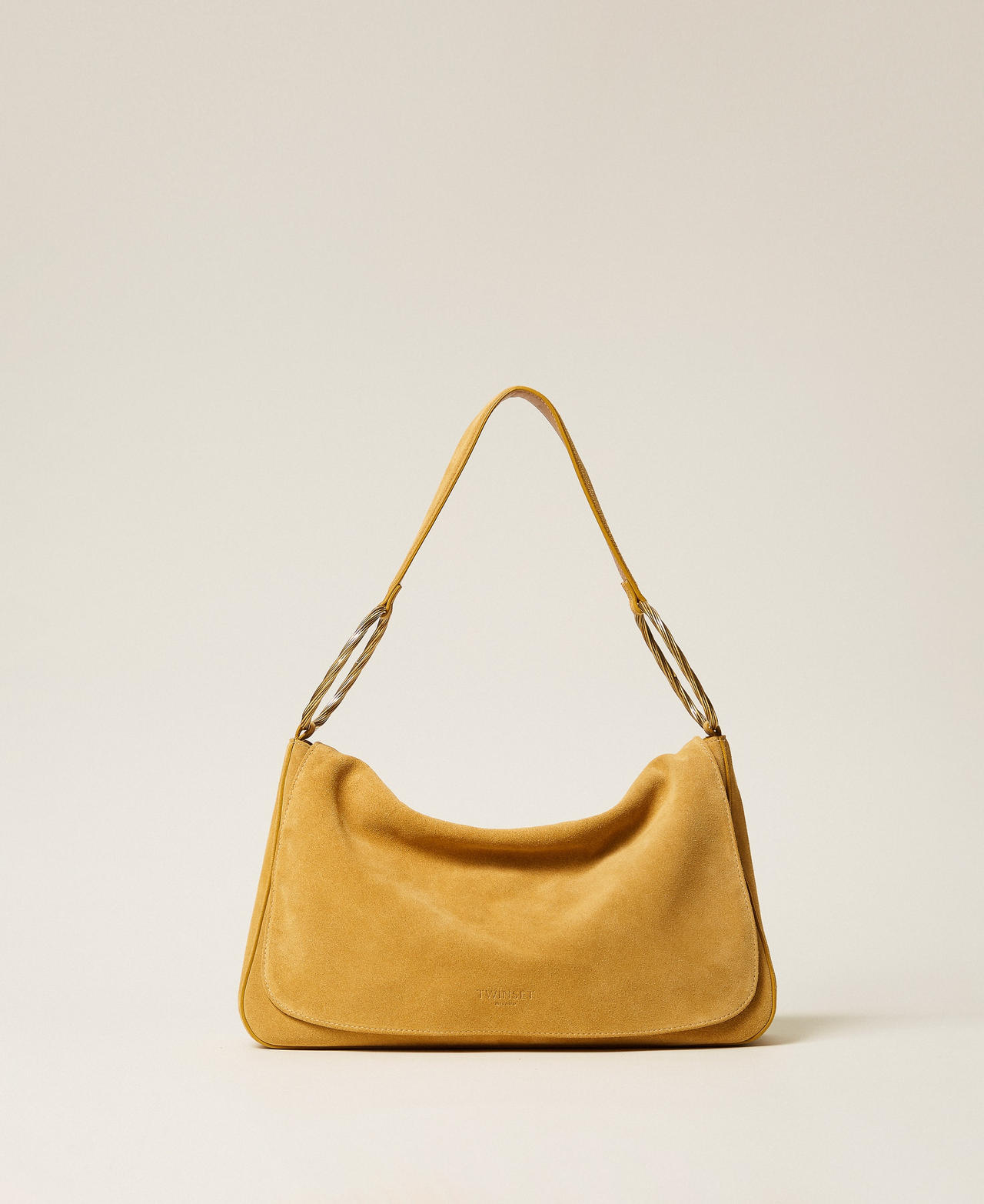 Medium Liliane suede bag Mustard Woman 261TD8560_00028_01