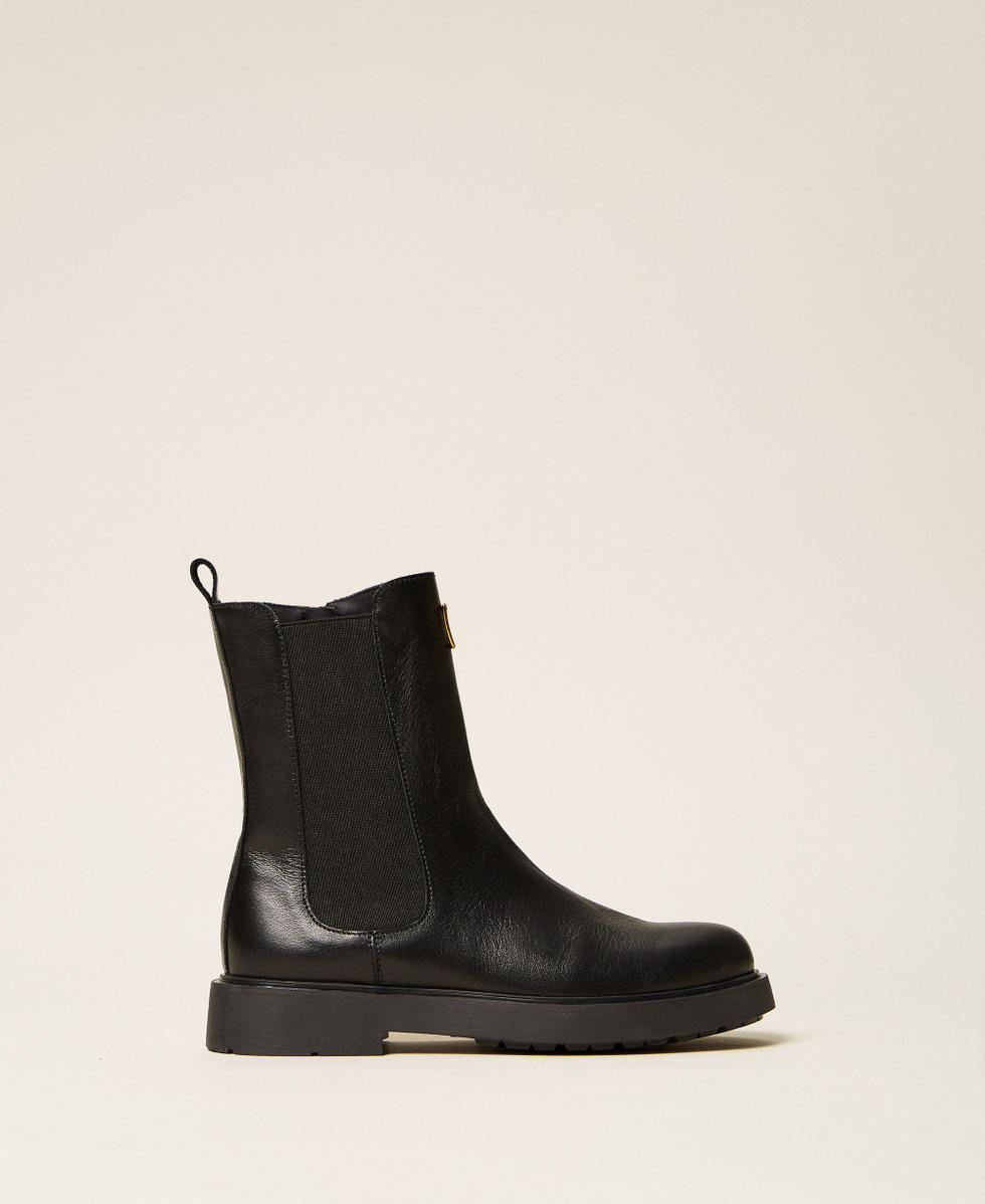 Botas chelsea de piel Negro Ni&ntilde;a 262GCJ01A_00006_01
