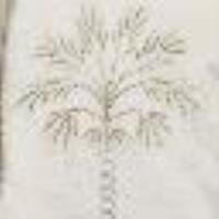 Chemise en lin m&eacute;lang&eacute; avec broderie Bicolore Blanc &laquo;&nbsp;Vanille&nbsp;&raquo;/Fog Femme 13584_C