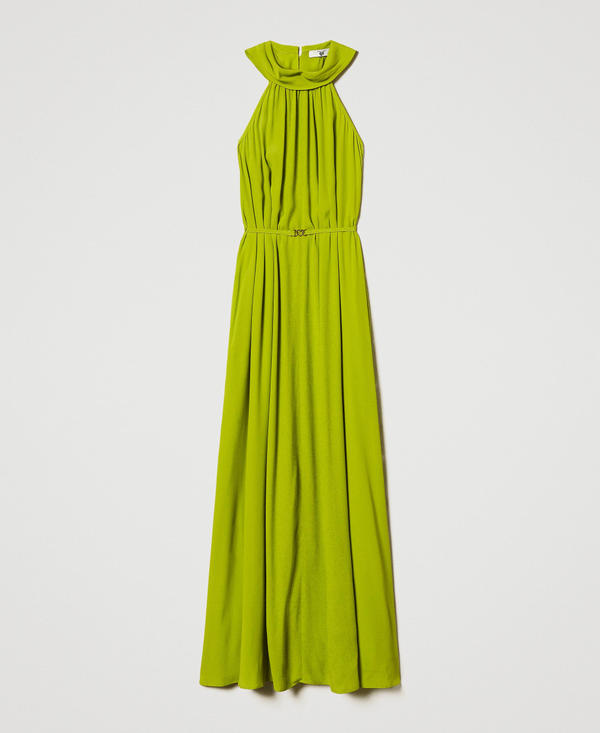 ワンピース TWIN SET Long dress Long one-shoulder satin dress Woman, Pink | TWINSET Milano
