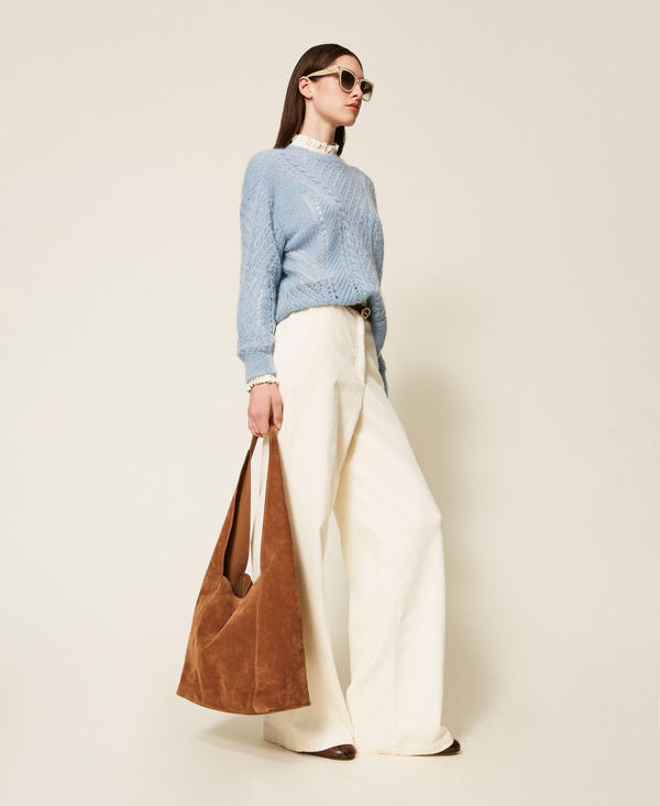 Suede 'Ventotene' hobo bag