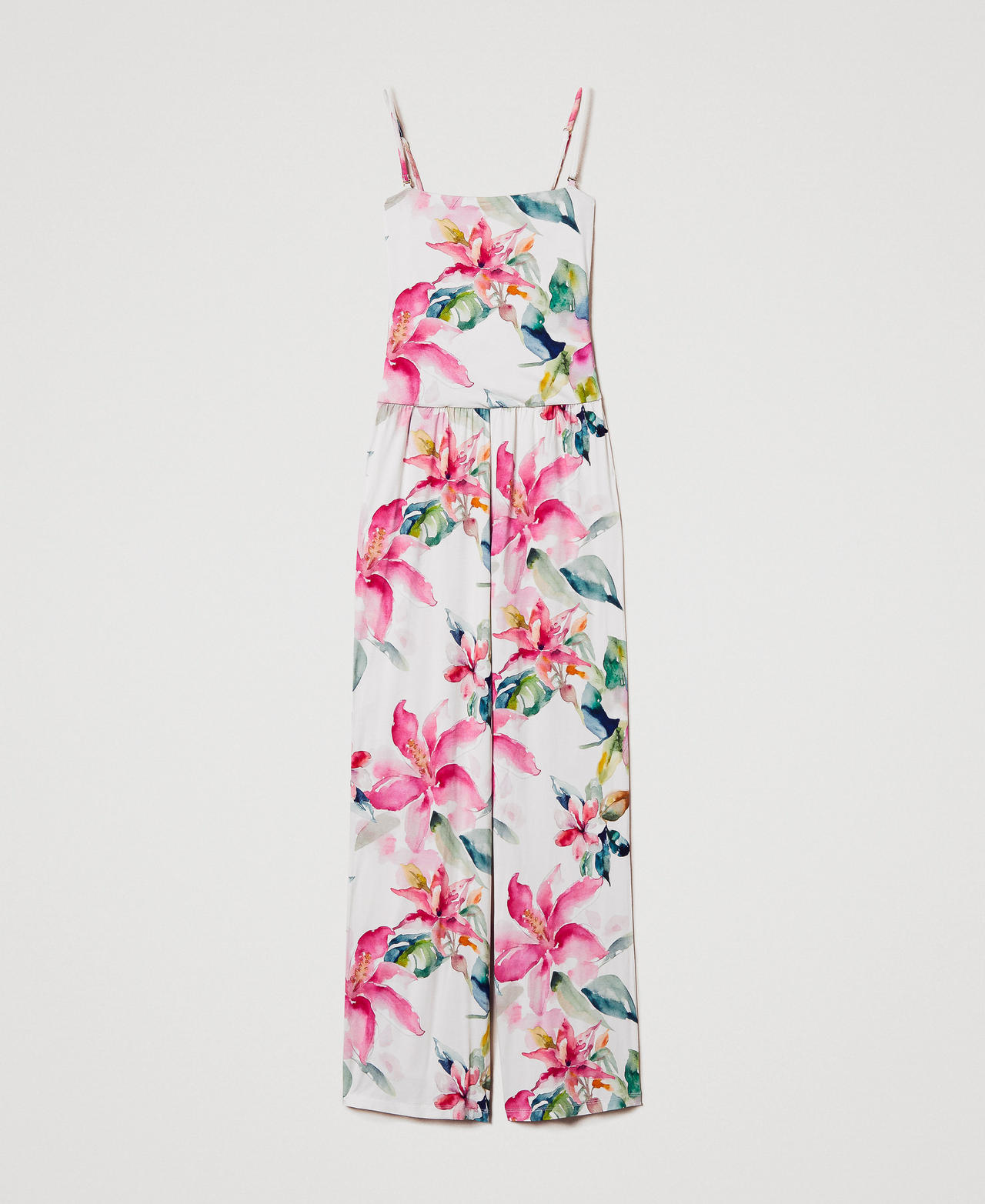 Jumpsuit-trousers with floral print Mother of Pearl/Multicolour Floral Print Woman 251LB2TDD_12194_0S
