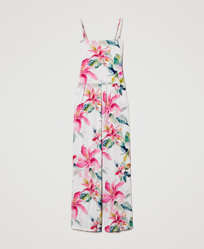 Jumpsuit-trousers with floral print Mother of Pearl/Multicolour Floral Print Woman 251LB2TDD_12194_0S