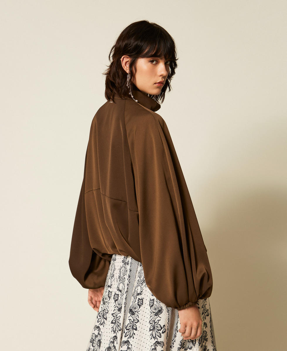 Veste ballon en envers satin