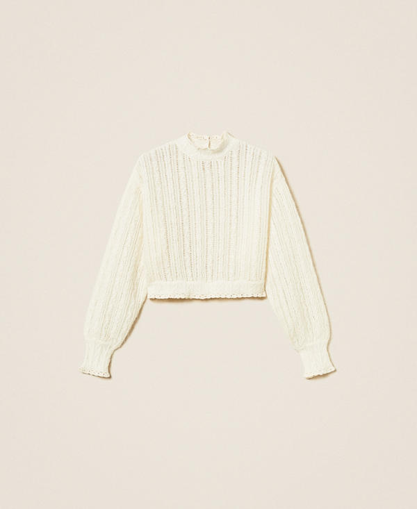 Wool and mohair blend jumper