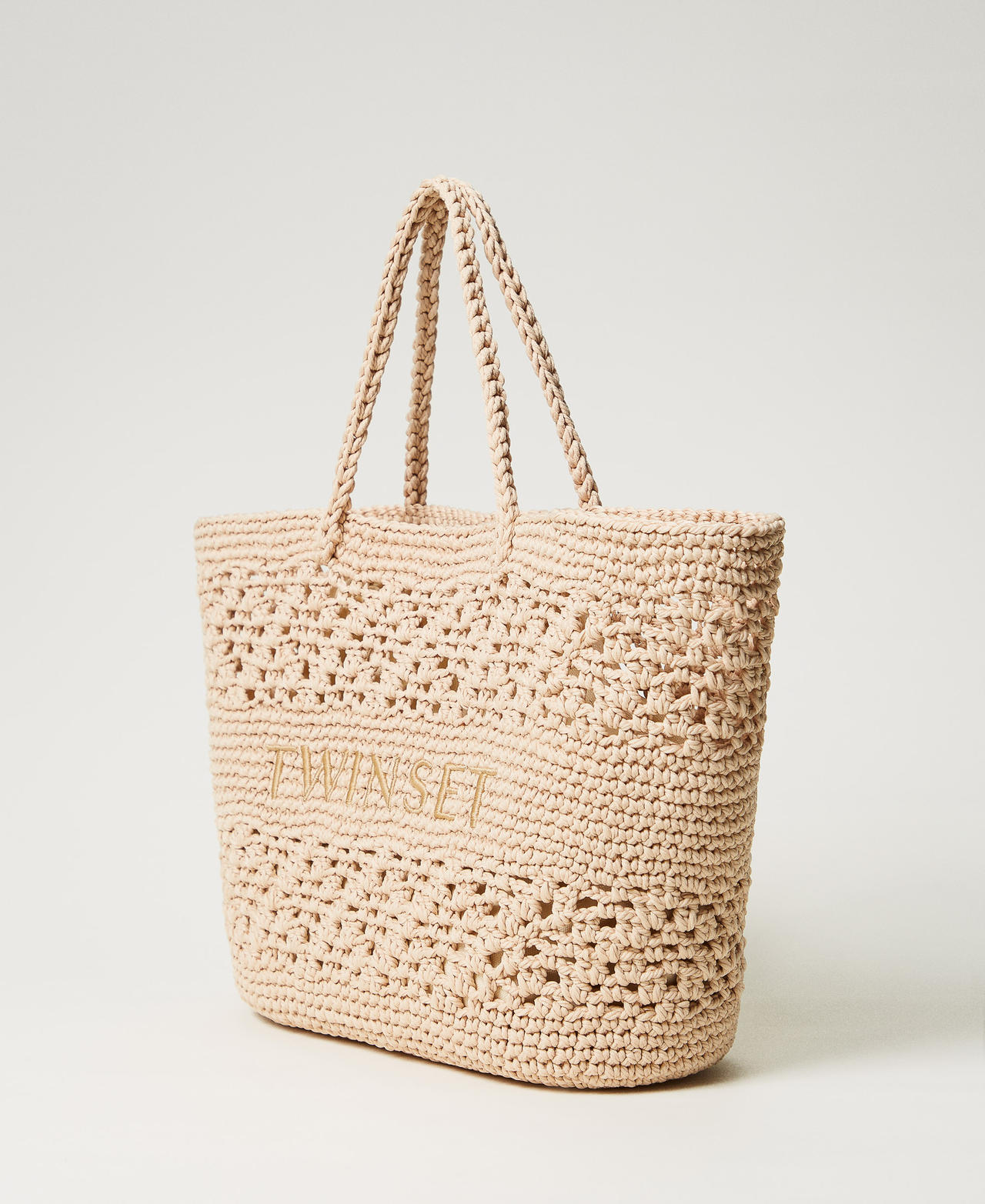 Gehäkelter Shopper „Bohemienne“ Natur Weiß Frau 251TD8110_00497_02