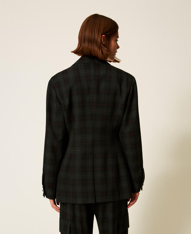 Tartan blazer Daily Tartan Green Woman 252AT2130_12451_02