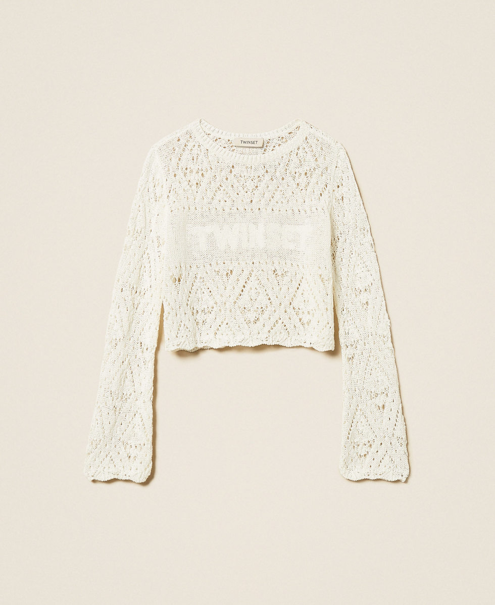 Pull avec motif en losanges