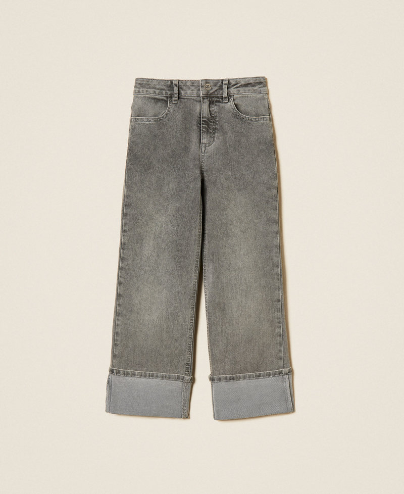 Gerade Jeans mit Aufschlag Denim-Grau M&auml;dchen 262GJ2220_01243_S0