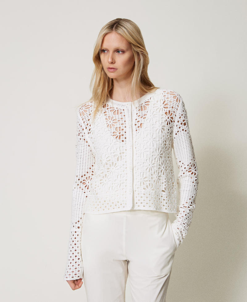 Floral crochet jacket White Snow Woman 251TT3200_00282_01