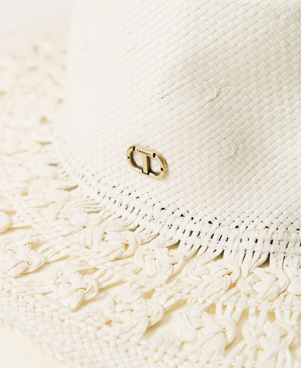 Openwork raffia-like hat White Snow Woman 251TO5502_00282_03