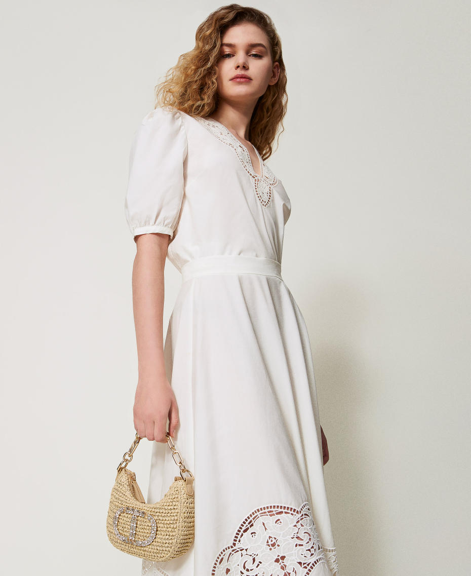 Borsa hobo ‘Mini Croissant’ in paglia Paglia Donna 251TD8241_00193_0T