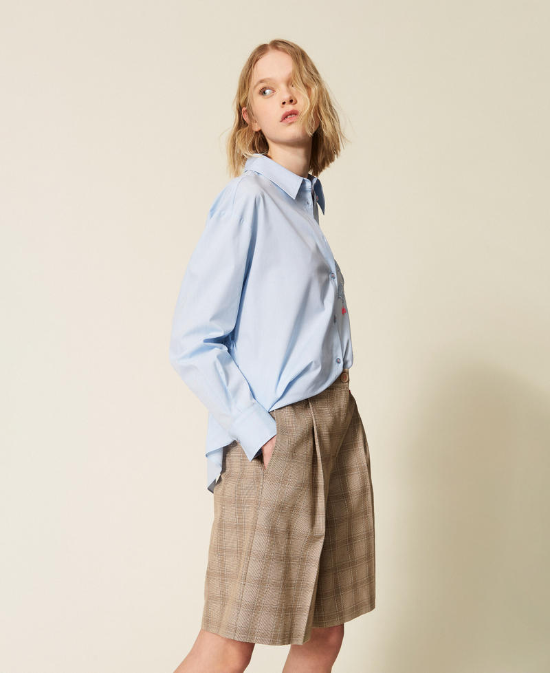 Bermuda MYFO check con ricamo Nude Beige Shade Check Donna 261AQ2022_13509_02