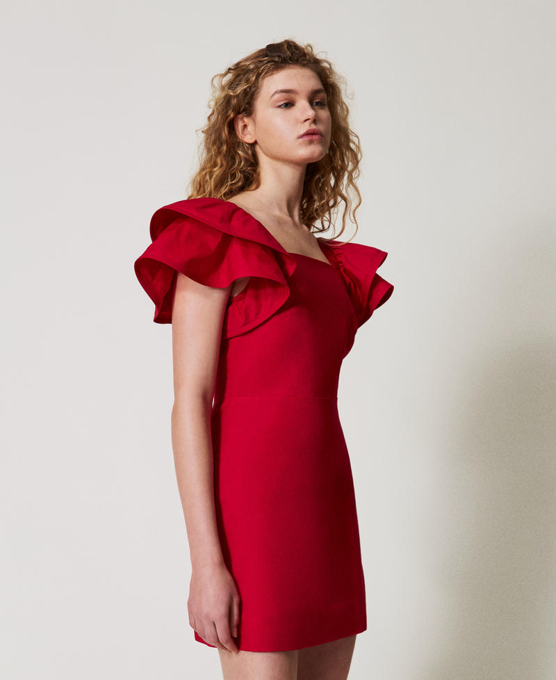 Fitted dress with flounce sleeves Love Potion Woman 251AP2309_12120_01