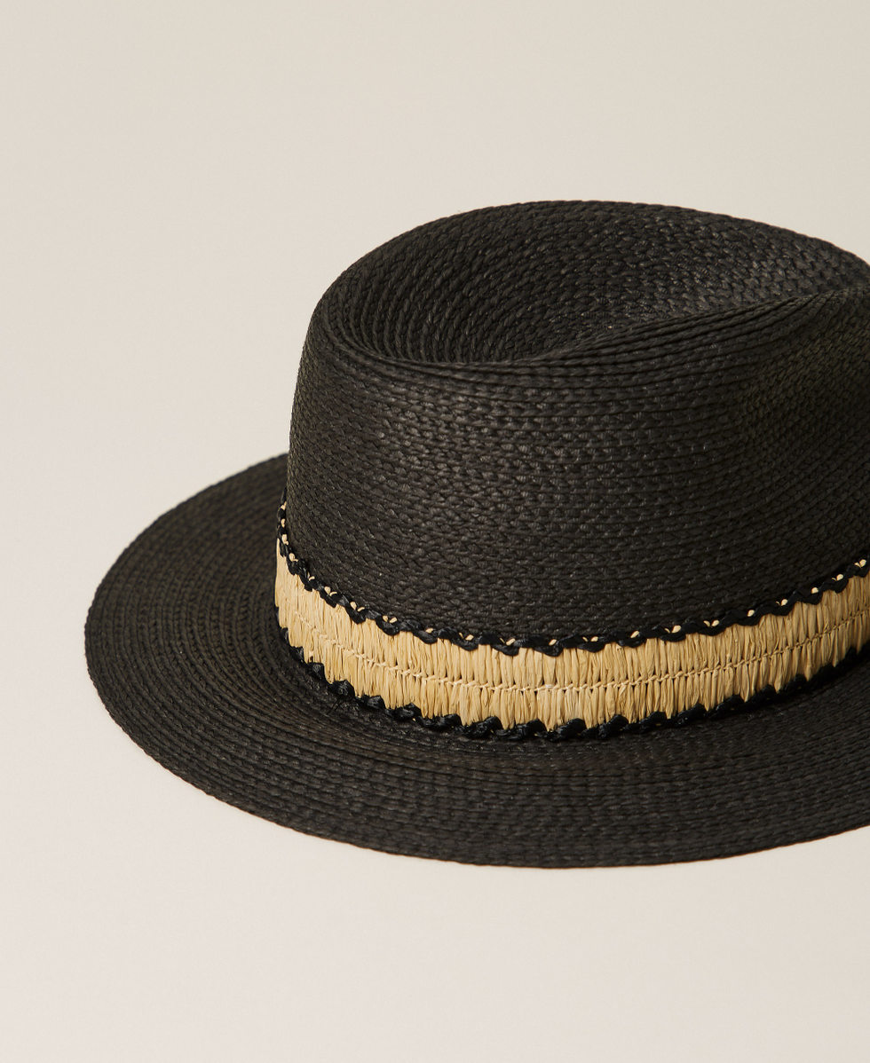 Gorro efecto paja Negro Mujer 261TA4060_00006_03