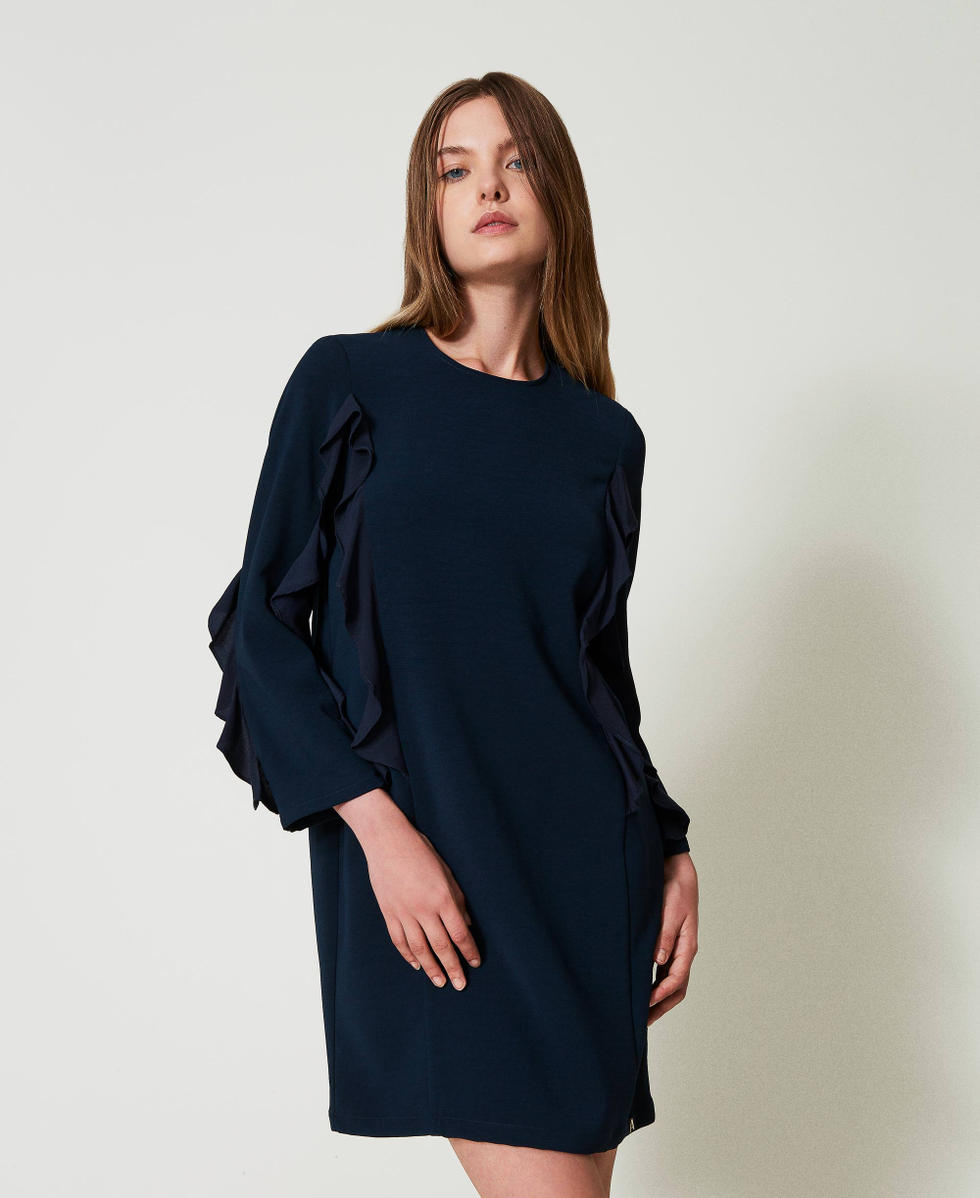 Vestito a maniche lunghe da donna, mini abiti chic ed