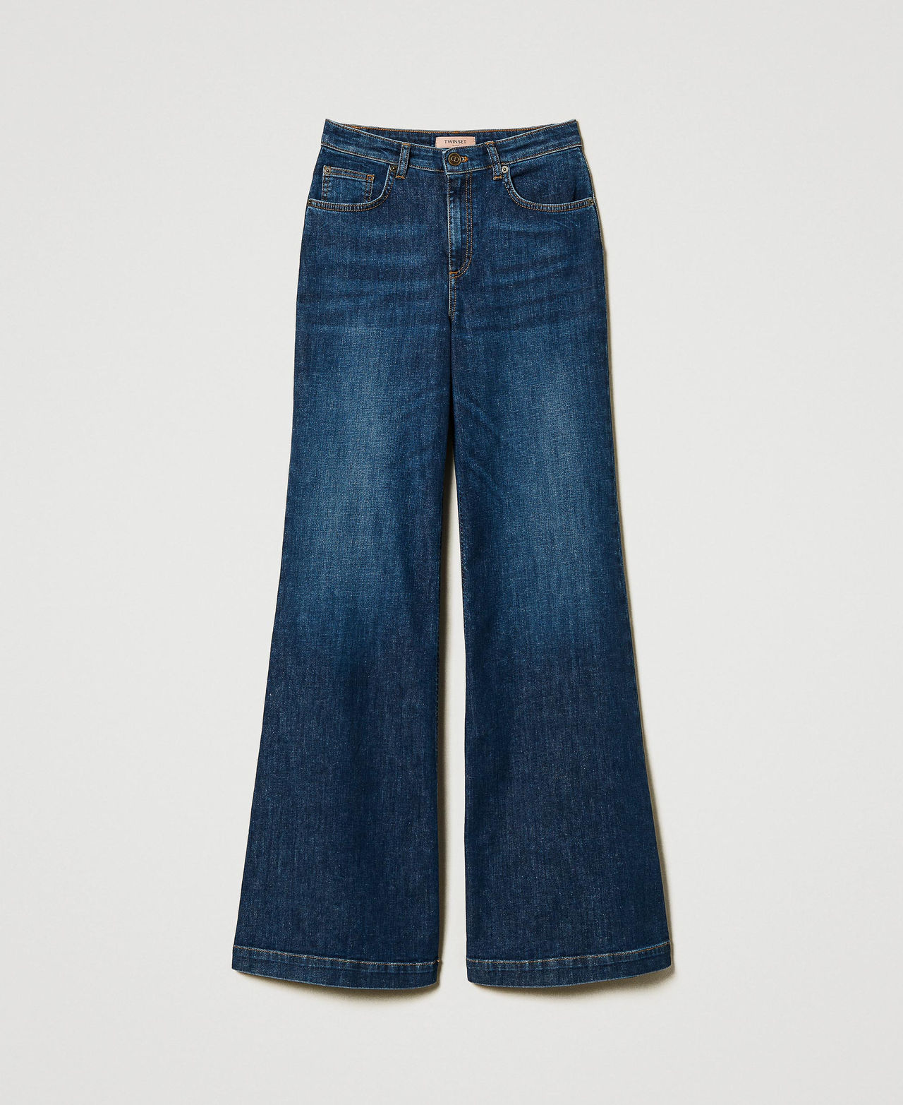 Scee by twin set Jeans wide leg cinque tasche