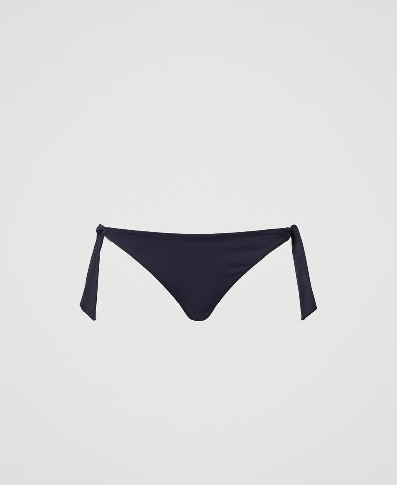 Brazilian bikini bottom with bows Classic Blue Woman 251LMMV77_11956_S0