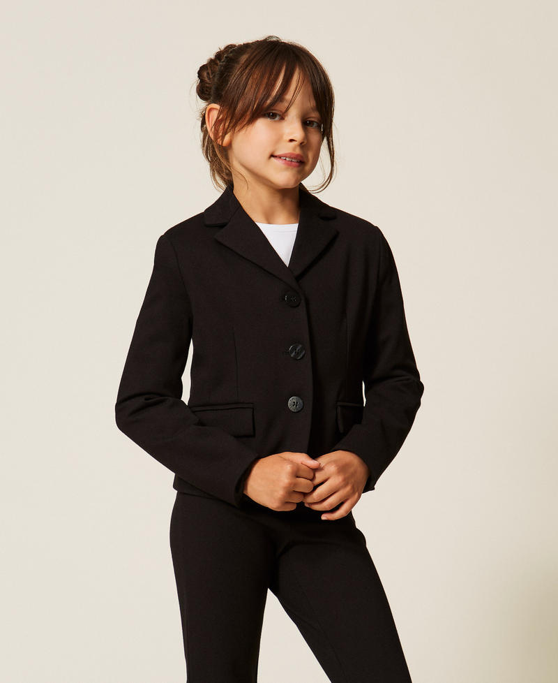 Chaqueta blazer con bolsillos Negro Ni&ntilde;a 262GJ2080_00006_04