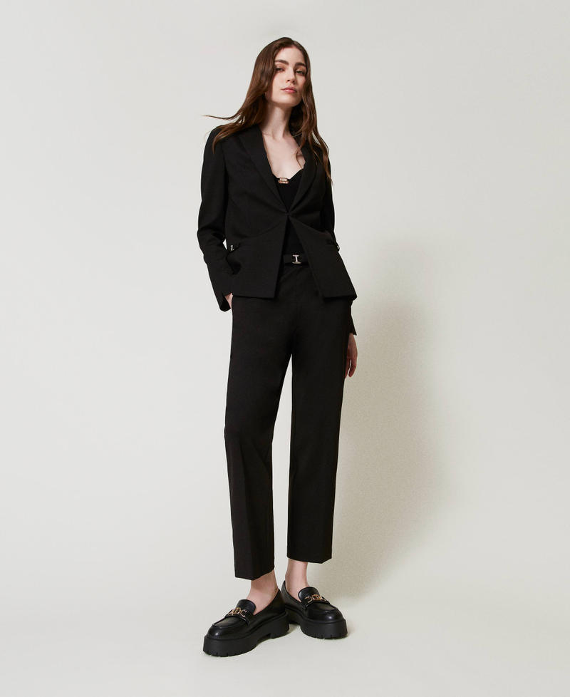 Loafers with Oval T clasp