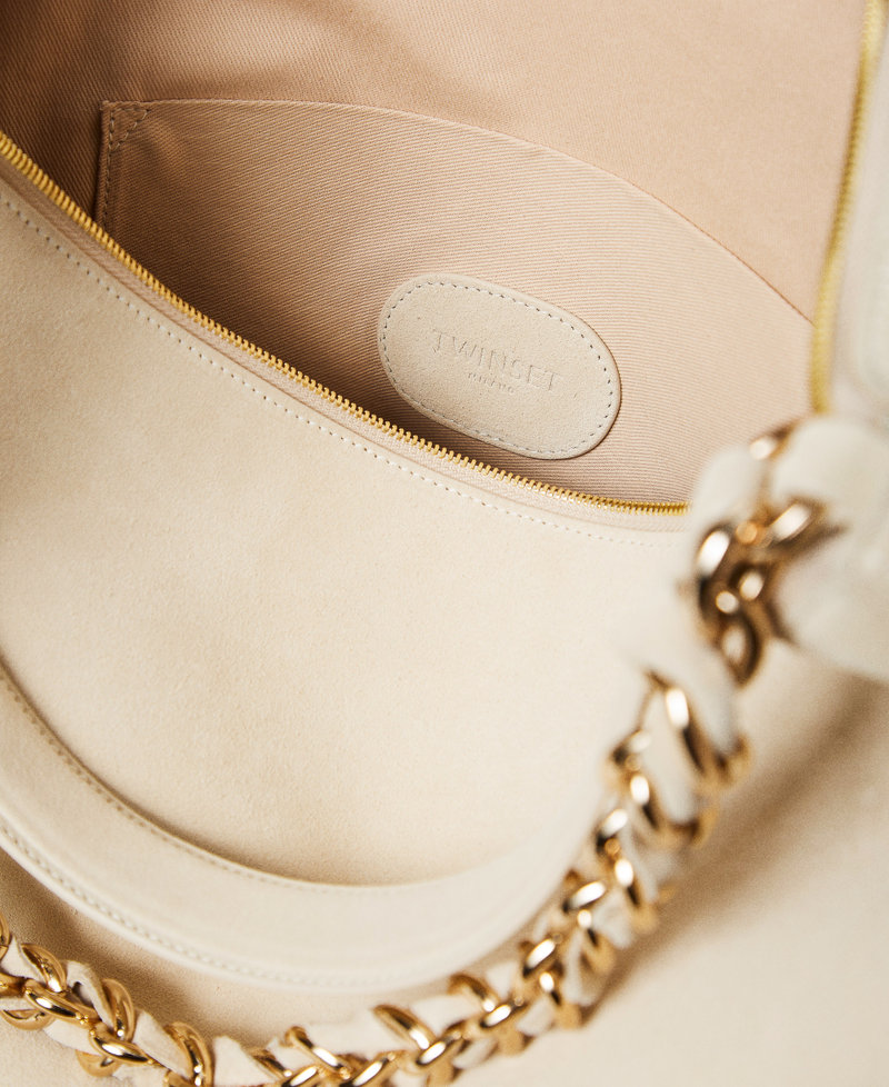 'Liliane' large suede bag "Parchment" Beige Woman 252TS8ECC_07222_03