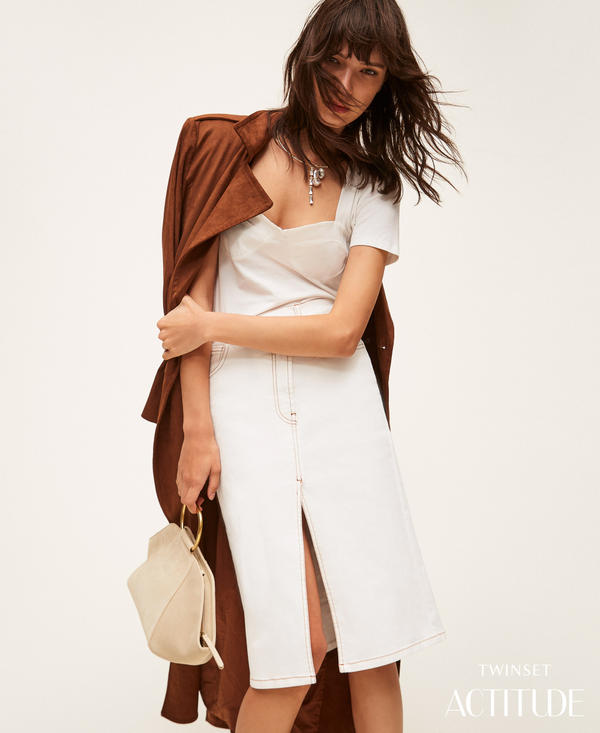 Jupe en bull de coton bio