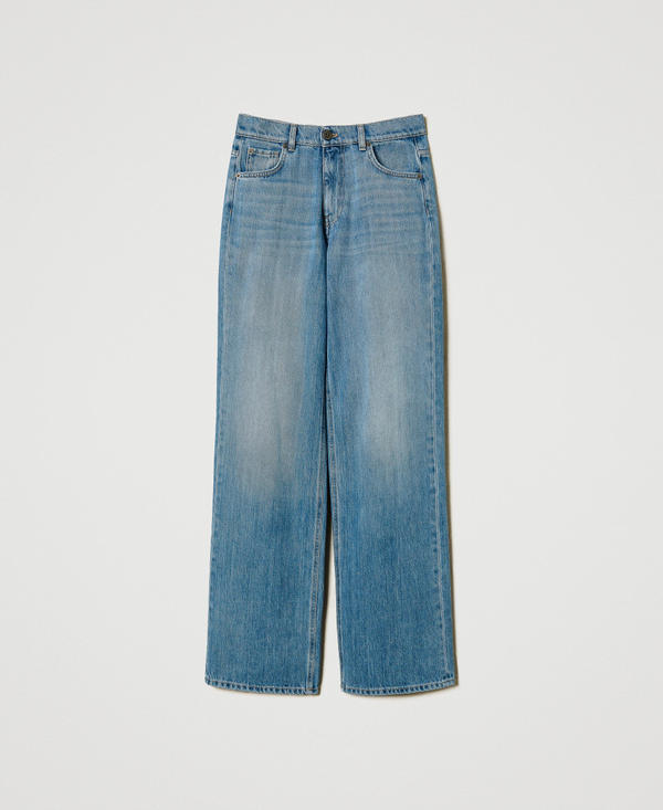 Straight fit jeans with five pockets