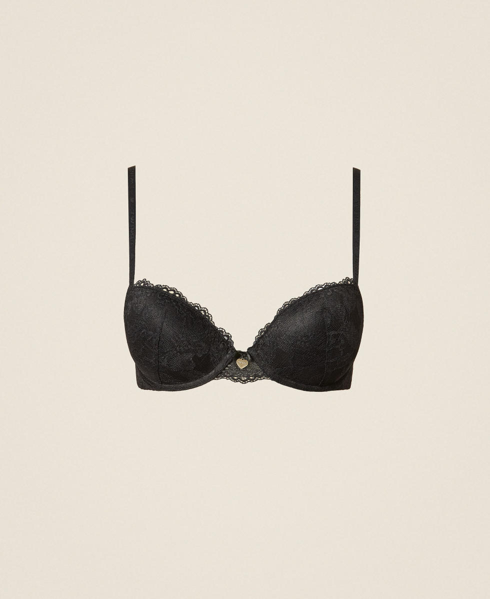 Soutien-gorge push-up en dentelle Noir Femme 262LI6C44_00006_S0