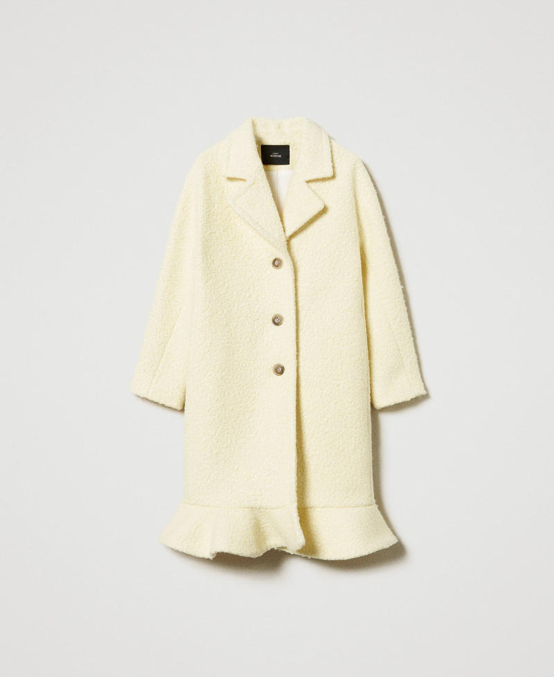 Abrigo de paño rizado