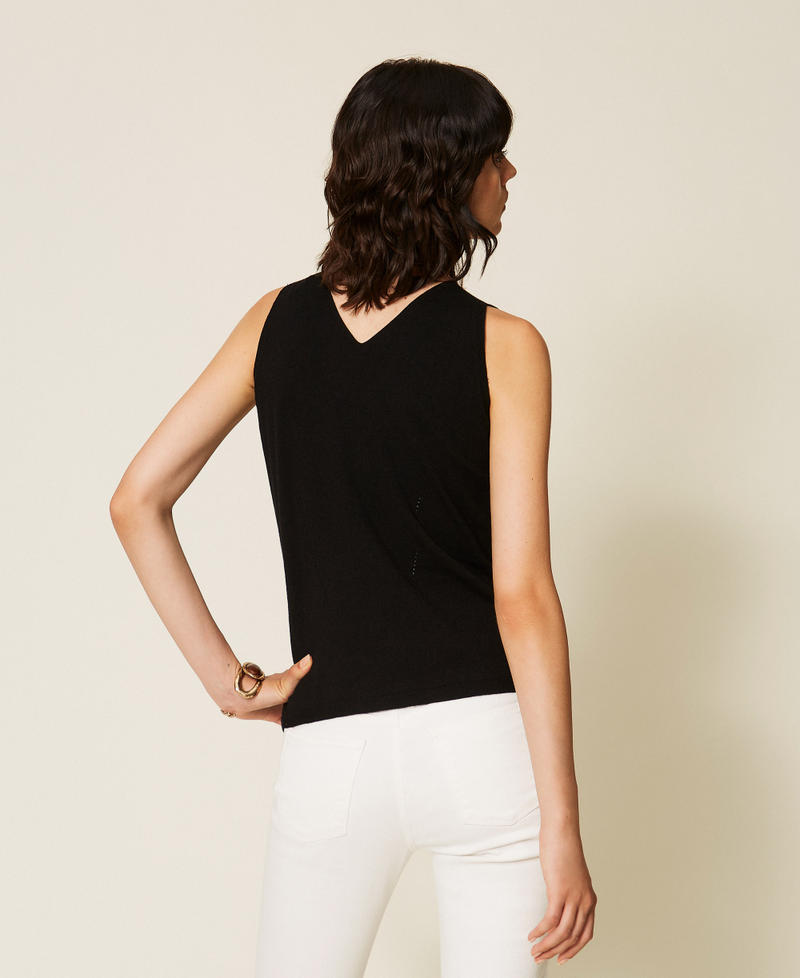 Dual use fitted knit top Black Woman 262TP3Q14_00006_03