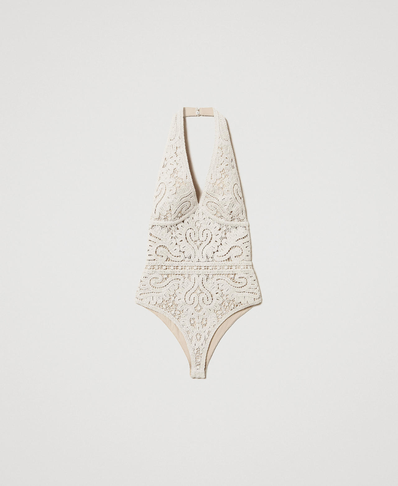 Crochet bodysuit Light Safari Woman 251TS3036_12621_0S