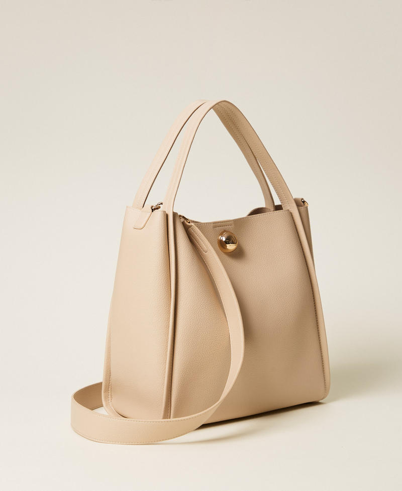 Shopper bag with ball Rope Beige Woman 261TD8121_12145_02