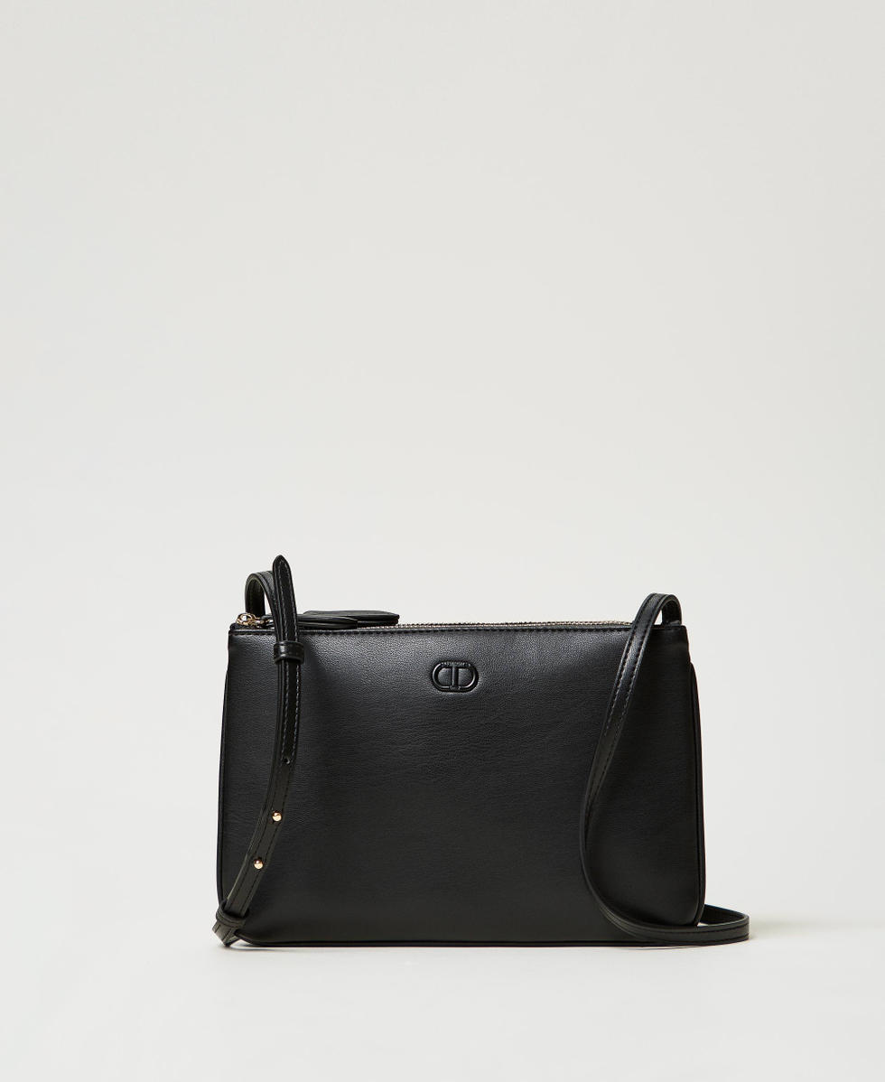 Mini-Bag mit zwei Trageriemen Schwarz Frau 251TH7028_00006_01